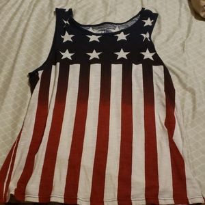 Mens flag tank